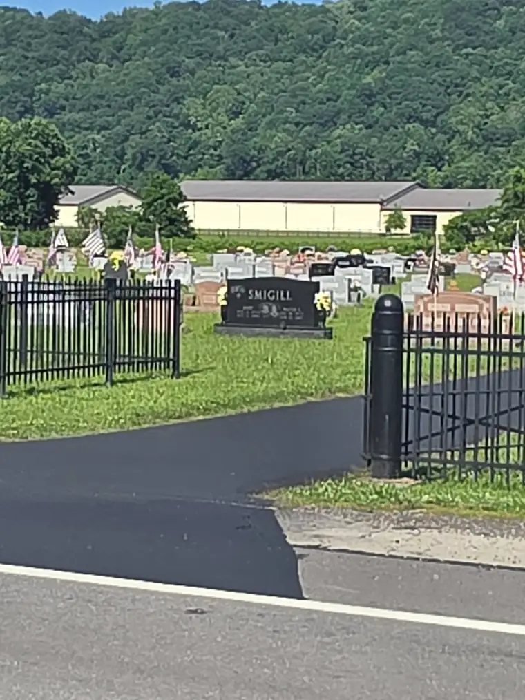 Cemetery entrance sealed at the gate