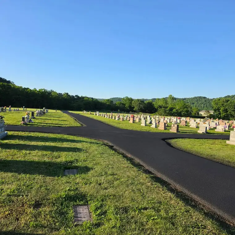 Cemetery lane sealcoated black